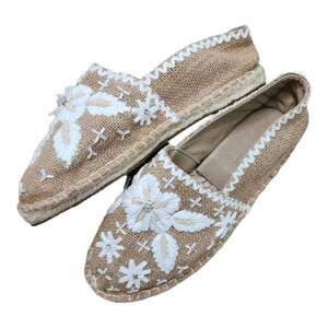 Antik Batik Natural Slip on Tori Espadrille Shoes size 36 us 5.5